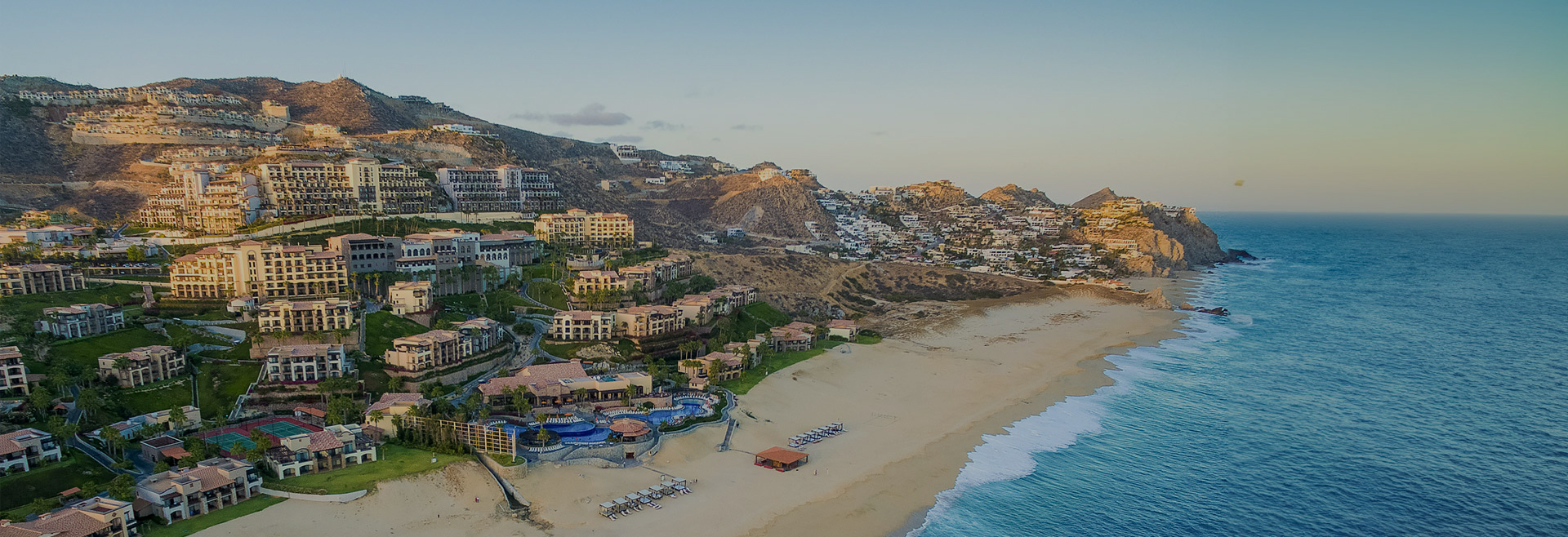 Aerial view of resort